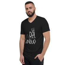 Load image into Gallery viewer, Unisex Short Sleeve V-Neck T-Shirt Mauvais Langue
