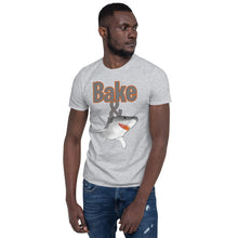 Load image into Gallery viewer, Short-Sleeve Unisex T-Shirt Bake and Shark
