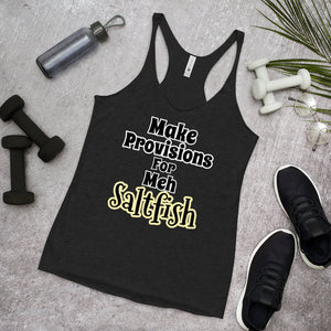 Women's Racerback Tank Provisions and saltfish