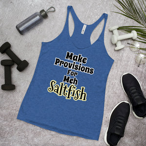 Women's Racerback Tank Provisions and saltfish