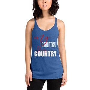 Women's Racerback Tank my country your country
