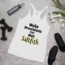 Load image into Gallery viewer, Women&#39;s Racerback Tank Provisions and saltfish
