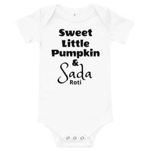Load image into Gallery viewer, Baby Body Suit Pumpkin and Sada Roti
